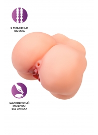 Реалистичный мастурбатор в форме попки с 2 любовными входами - No Name - в Муроме купить с доставкой