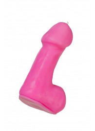 Розовая свеча в форме пениса - 47 гр. - Pecado - купить с доставкой в Муроме