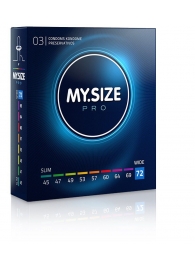 Презервативы MY.SIZE размер 72 - 3 шт. - My.Size - купить с доставкой в Муроме