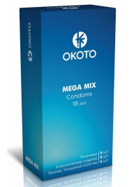 Презервативы OKOTO Mega Mix - 18 шт. - Sitabella - купить с доставкой в Муроме
