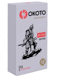 Точечные презервативы OKOTO Dotted - 12 шт. - Sitabella - купить с доставкой в Муроме