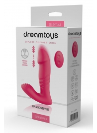 Розовый вибратор с возвратно-поступательными движениями Up And Down Vibe - Dream Toys