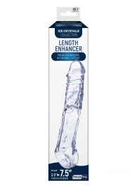 Прозрачная насадка-удлинитель Length Enhancer с подхватом - 22,3 см. - NMC - в Муроме купить с доставкой