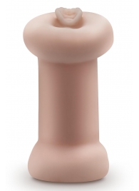 Телесный люминесцентный двусторонний мастурбатор Tasha - Blush Novelties - в Муроме купить с доставкой