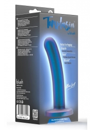 Синяя насадка с гладкой поверхностью Surrender 5.75 Inch Intermediate Pegging Dildo - 14,6 см. - Blush Novelties - купить с доставкой в Муроме