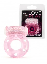 Розовое эрекционное виброкольцо с бабочкой - 1137 - в Муроме купить с доставкой