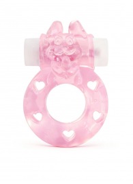 Розовое эрекционное виброкольцо в форме зайчика - 1137 - в Муроме купить с доставкой