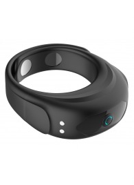 Черное эрекционное виброкольцо на ремешках - Boys of Toys - в Муроме купить с доставкой