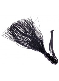 Черная силиконовая плетка - 25,4 см. - Boys of Toys - купить с доставкой в Муроме