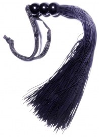 Черная силиконовая плетка - 25,4 см. - Boys of Toys - купить с доставкой в Муроме