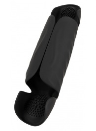 Черный вибромастурбатор с трехточечной стимуляцией Penis Trainer with 3 Point Stimulation - Orion - в Муроме купить с доставкой