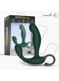 Зеленый вибромассажёр простаты Greeny - 12,8 см. - Intoyou - в Муроме купить с доставкой