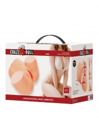 Телесный мастурбатор Liora с 2 любовными тоннелями - Baile - в Муроме купить с доставкой