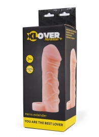 Фаллическая удлиняющая насадка с кольцом для фиксации - 16 см. - ToyFa - в Муроме купить с доставкой