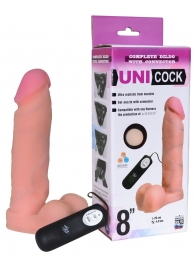 Фаллическая насадка Харнесс UNICOCK 8  с вибрацией - 20 см. - LOVETOY (А-Полимер) - купить с доставкой в Муроме