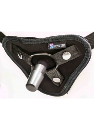 Страпон с 2 насадками и вибрацией UniStrap - 20 и 18 см. - LOVETOY (А-Полимер) - купить с доставкой в Муроме