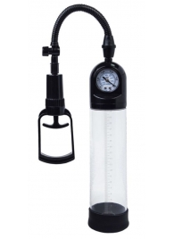 Чёрная вакуумная помпа A-toys с манометром и прозрачной колбой - A-toys - в Муроме купить с доставкой