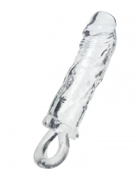 Прозрачная насадка с петлёй для фиксации - 14 см. - ToyFa - в Муроме купить с доставкой