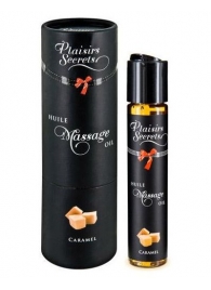 Массажное масло с ароматом карамели Huile de Massage Gourmande Caramel - 59 мл. - Plaisir Secret - купить с доставкой в Муроме