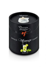 Массажная свеча с ароматом мохито Bougie de Massage Mojito - 80 мл. - Plaisir Secret - купить с доставкой в Муроме