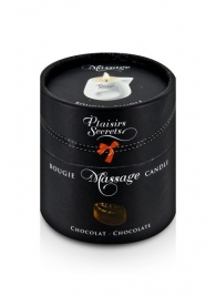 Массажная свеча с ароматом шоколада Bougie de Massage Gourmande Chocolat - 80 мл. - Plaisir Secret - купить с доставкой в Муроме