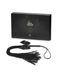 Чёрная плётка Lilly Whip Bijoux - Bijoux Indiscrets - купить с доставкой в Муроме