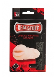 Мастурбатор-ротик с вибрацией REALSTUFF VIBRATING MASTURBATOR MOUTH - Dream Toys - в Муроме купить с доставкой