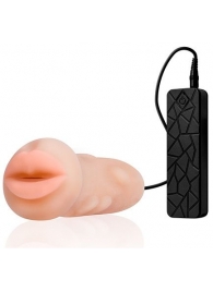 Мастурбатор-ротик с вибрацией REALSTUFF VIBRATING MASTURBATOR MOUTH - Dream Toys - в Муроме купить с доставкой