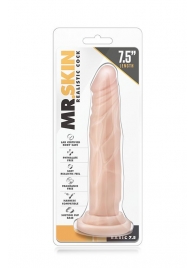 Телесный фаллоимитатор без мошонки с присоской Dr. Skin Realistic Cock Basic 7.5 - 19 см. - Blush Novelties