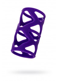 Фиолетовая насадка-сетка на пенис - 7,5 см. - A-toys - в Муроме купить с доставкой