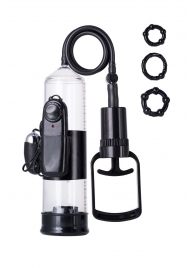 Вакуумная помпа A-toys с вибропулей и эрекционными кольцами - A-toys - в Муроме купить с доставкой