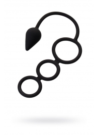 Тройное эрекционное кольцо с анальным хвостом Drop S-size - Erotist Adult Toys - в Муроме купить с доставкой