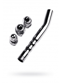 Металлический анальный душ с тремя насадками - ToyFa - купить с доставкой в Муроме
