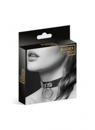 Узенький ошейник из полиуретана с кольцом - Bijoux Pour Toi - купить с доставкой в Муроме