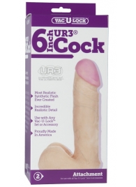Ультра реалистичная насадка Vac-U-Lock  6  ULTRASKYN Cock - 17,3 см. - Doc Johnson - купить с доставкой в Муроме