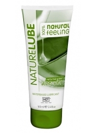 Лубрикант на водной основе NatureLube с алоэ вера - 100 мл. - HOT - купить с доставкой в Муроме