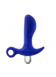Синий стимулятор простаты с ручкой-кольцом Performance Prostimulator 02 - Blush Novelties - в Муроме купить с доставкой