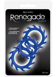 Набор из 3 синих эрекционных колец Renegade Gears - NS Novelties - в Муроме купить с доставкой