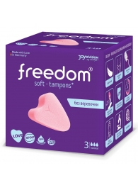 Женские гигиенические тампоны без веревочки FREEDOM normal - 3 шт. - Freedom - купить с доставкой в Муроме
