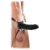 Чёрный полый страпон 7  Silicone Hollow Strap-On - 18 см. - Pipedream - купить с доставкой в Муроме