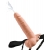 Телесный полый страпон с имитацией эякуляции 7.5  Hollow Squirting Strap-On with Balls Flesh - 21,6 см. - Pipedream - купить с доставкой в Муроме