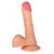 Телесный фаллоимитатор на присоске Sensual - 16,8 см. - Lola Games