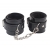 Черные оковы на ноги Obey Me Leather Ankle Cuffs - Chisa - купить с доставкой в Муроме