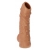 Телесная насадка с пупырышками и открытой головкой Nude Sleeve L - 14 см. - KOKOS - в Муроме купить с доставкой
