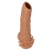 Телесная насадка с усиками и открытой головкой Nude Sleeve M - 12 см. - KOKOS - в Муроме купить с доставкой