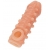 Телесная закрытая насадка с шариками Cock Sleeve Size S - 13,8 см. - KOKOS - в Муроме купить с доставкой