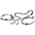 Металлические наручники Metal Leg Cuffs - Pipedream - купить с доставкой в Муроме