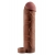 Коричневая насадка с кольцом Perfect 2 Extension with Ball Strap - 19 см. - Pipedream - в Муроме купить с доставкой