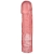 Розовая фаллическая насадка Vac-U-Lock 8  Crystal Jellies Dong - 20,3 см. - Doc Johnson - купить с доставкой в Муроме