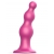 Розовая насадка Strap-On-Me Dildo Plug Beads size S - Strap-on-me - купить с доставкой в Муроме